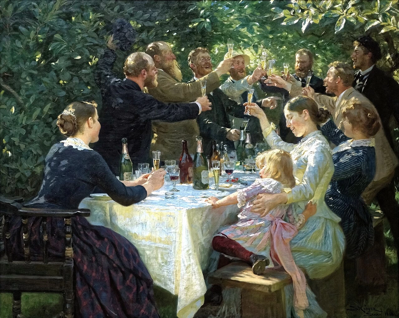 Festival degli artisti a Skagen. Opera di Peder Severin Krøyer - Gothenburg Museum of Art